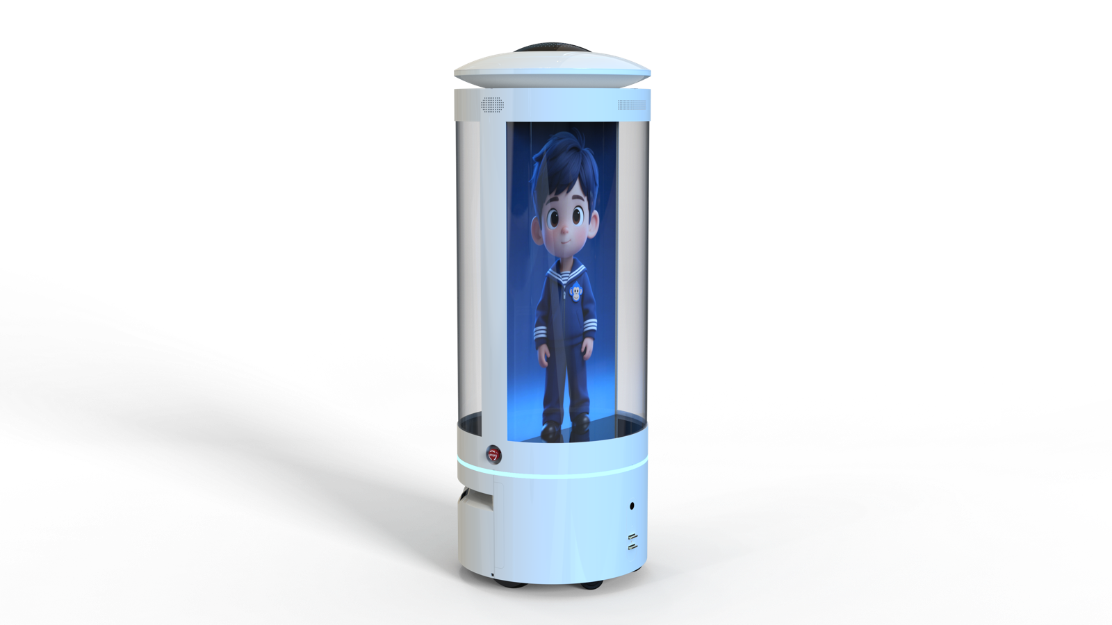 32 inch UFO mobile holographic pod