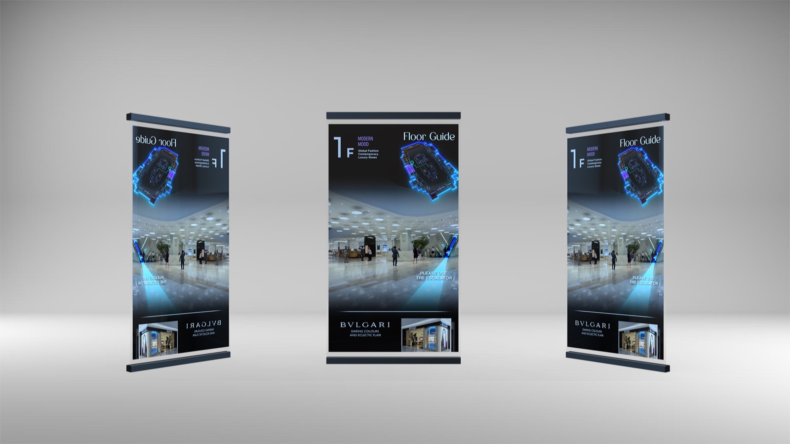55 inch transparent OLED retail display